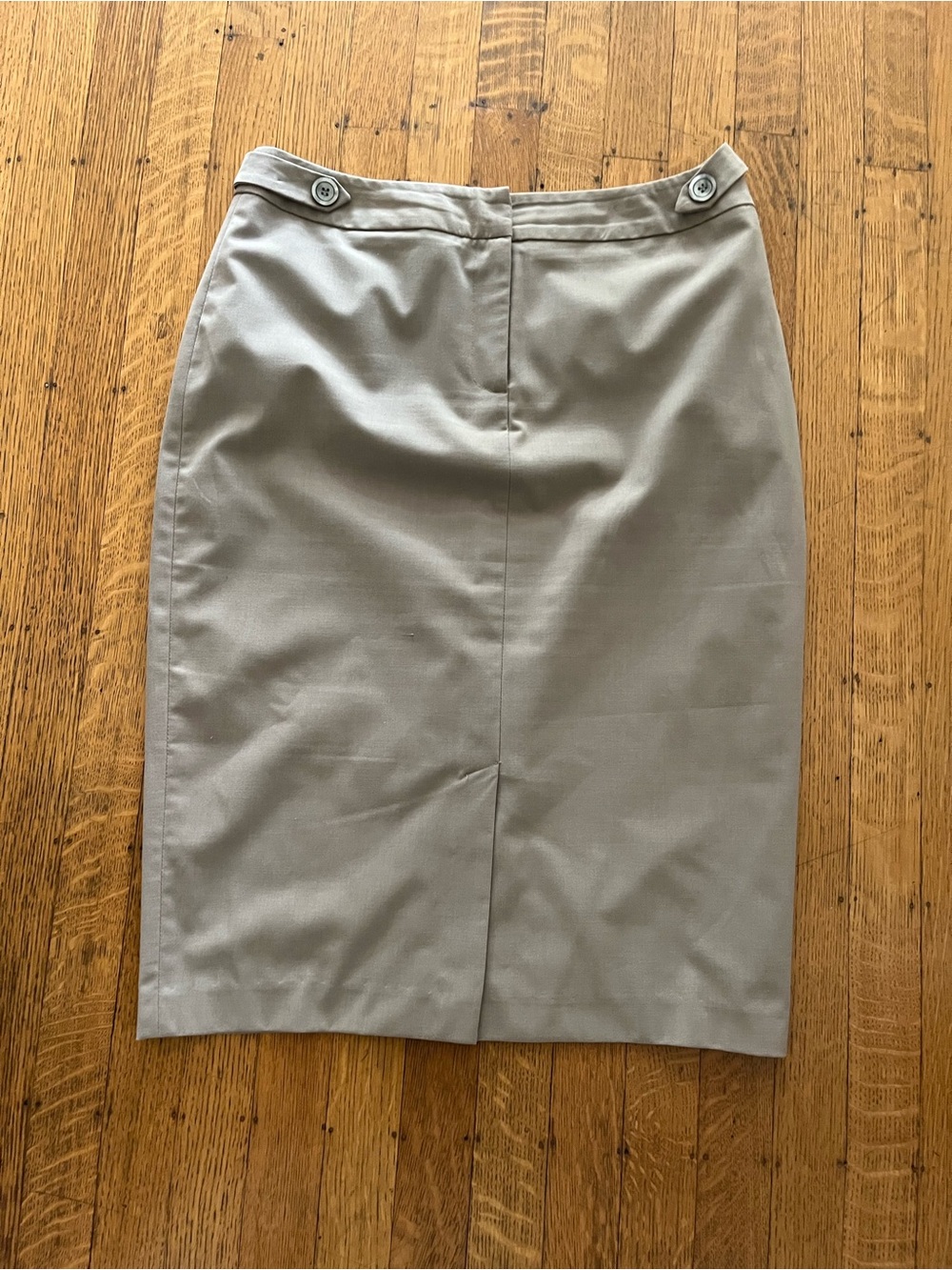 Tristan Tailored Pencil Skirt in Light Gray